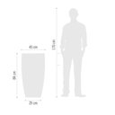 Ver imagem 4 de Vaso Decorativo Cônico Slim Liso 45cm