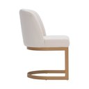 Ver imagem 6 de Cadeira de Jantar Cléo Base Ouro Fosco Linho Cru - Nexta Casa