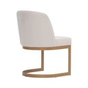 Ver imagem 7 de Cadeira de Jantar Cléo Base Ouro Fosco Linho Cru - Nexta Casa