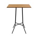 Ver imagem 2 de Mesa Alta Bistrô Gabi Metal - Tampo 80x80 Laminado Cinamomo