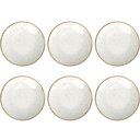 Ver imagem 1 de Conjunto 6 Pratos de Sobremesa Porcelana Tramontina 21cm Rústicos Marrom Mesa Posta