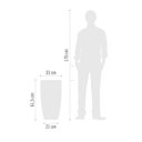 Ver imagem 3 de Vaso Cônico Slim Liso 33 Japi