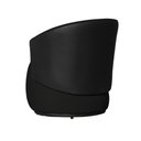 Ver imagem 3 de Poltrona Organica Recepção para Sala Aisha Corano Preto e Suede Preto - Incasa Decor