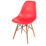 Cadeira para Cozinha Sala de Jantar Quarto Charles Eames Eiffel 130ppp Vermelho - 2