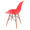 Cadeira para Cozinha Sala de Jantar Quarto Charles Eames Eiffel 130ppp Vermelho - 4