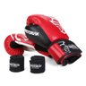 Kit Boxe Luva Pretorian Elite Training 14OZ Bucal e Bandagem - Vermelho - 4