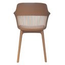 Ver imagem 5 de Kit 2 Cadeiras Montreal Marcela Fratini Almofada em Pu Estrutura em Polipropileno Marrom Capuccino