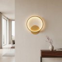 Ver imagem 2 de Arandela Aro Dourado Fosco 22cm Led 14w 3000k Bivolt 16471-pl