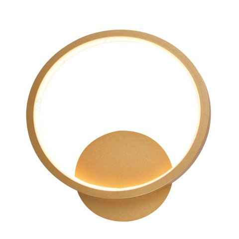 Arandela Aro Dourado Fosco 22cm Led 14w 3000k Bivolt 16471-pl