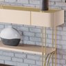 Aparador Decorativo Industrial Sala de Estar Jantar La Vie B01 Off White Champagne - Lyam Decor - 4