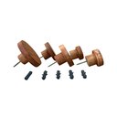 Ver imagem 3 de Cabideiro Caramelo de Parede em Madeira 5 Ganchos (tamanhos Variados)