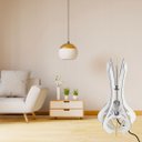 Ver imagem 2 de Luminária de Chão MDF HOLAMBRA:BRANCO/Kit com 2 - 85x45cm e 75x40cm