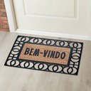 Ver imagem 2 de Capacho Borracha Frame e Fibra de Coco 60x40cm - Frame Circulos