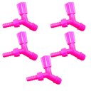 Ver imagem 1 de Kit 5 Torneiras Para Tanque E Jardim Bico 1/2 Rosa Neon