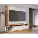Ver imagem 4 de Estante Home Theater Humaita com Aparador Buffet Sena com Led Off White Matte Freijó - Colibri