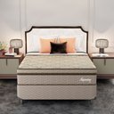 Ver imagem 7 de Cama Box Viúva Molas Ensacadas Supreme 128x188x60 Montreal Marrom/Tecido Poliéster Dourado, Jacquard Tipo Malha Dourado