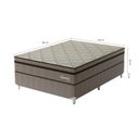 Ver imagem 3 de Cama Box Viúva Molas Ensacadas Supreme 128x188x60 Montreal Marrom/Tecido Poliéster Dourado, Jacquard Tipo Malha Dourado