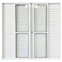 Ver imagem 3 de Porta Balcão de Alumínio 6 Folhas 210 x 200cm com Fechadura Linha 25 Esquadrias Bergamo