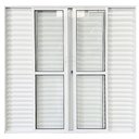 Ver imagem 3 de Porta Balcão de Alumínio 6 Folhas 210 x 200cm com Fechadura Linha 25 Esquadrias Bergamo