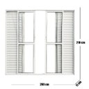 Ver mais imagens de Porta Balcão de Alumínio 6 Folhas 210 x 200cm com Fechadura Linha 25 Esquadrias Bergamo