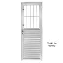 Ver imagem 2 de Porta de Alumínio Brilhante de Entrada Social Cmc Modular - Lado Esquerdo - 2.10 (a) X 0.90 (l)