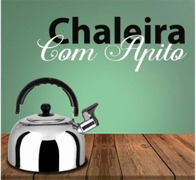 Chaleira com Apito Premium 2l Aço Inox Indução Fogão Cores Variadas - 3
