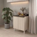 Ver imagem 2 de Balcão com Tampo 2 Portas MDF 70 cm Kali 1222122 Bianco Toq Nicioli Bianco Toq