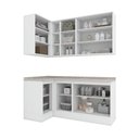 Ver imagem 7 de Lavanderia Modulada Amy 8 Portas 11 Prateleiras MDF 202,7cm Branco