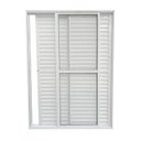 Ver imagem 2 de Porta Balcão de Alumínio 3 Folhas Móveis 210 X 120cm com Fechadura Linha 25 Esquadrias Bergamo