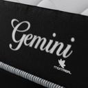 Ver imagem 3 de Cama Box Solteiro Molas Ensacadas Gemini 78x188x68 Montreal Branco/Preto