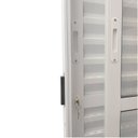 Ver imagem 5 de Porta Balcão de Alumínio 3 Folhas Móveis 210 x 150cm com Fechadura Linha 25 Esquadrias Bergamo Branco
