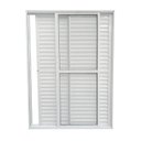 Ver imagem 2 de Porta Balcão de Alumínio 3 Folhas Móveis 210 X 160cm com Fechadura Linha 25 Esquadrias Bergamo