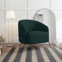 Ver imagem 1 de Poltrona Decorativa em Veludo Céu Yescasa Verde Militar