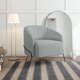 Poltrona Decorativa em Veludo Céu Yescasa - 1