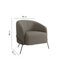 Ver imagem 3 de Poltrona Decorativa em Veludo Céu Yescasa