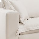 Ver imagem 7 de Sofá Fixo Odisseu 2 Lugares 1,60m Castellar Móbile Veludo Bege Claro