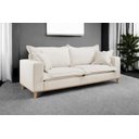 Ver imagem 3 de Sofá Fixo Odisseu 2 Lugares 1,60m Castellar Móbile Veludo Bege Claro