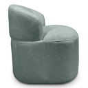 Ver imagem 4 de Puff Poltrona Decorativa Orgânica Roma Bouclé Giratória Almofada:verde Menta