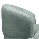 Ver imagem 6 de Puff Poltrona Decorativa Orgânica Roma Bouclé Giratória Almofada:verde Menta