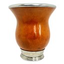 Ver imagem 3 de Kit Chimarrão Cuia Lisa Bocal Inox Pé Metal + Bomba Inox Estampada Mola 24cm