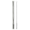 Ver imagem 5 de Kit Chimarrão Cuia Lisa Bocal Inox Pé Metal + Bomba Inox Estampada Mola 24cm
