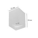 Ver imagem 2 de 9 Spot Quadrado Sobrepor Branco Direcionavel PAR20 E27 Beirado Zan93