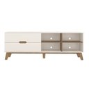 Ver imagem 7 de Rack com Painel para TV para 75 Polegadas com LED 251cm x 180cm Yescasa Pinho Off White