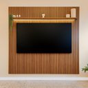 Ver imagem 4 de Rack com Painel para TV para 75 Polegadas com LED 251cm x 180cm Yescasa Pinho Off White