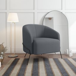 Poltrona Decorativa em Veludo Céu Yescasa - 1
