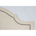 Ver imagem 4 de Cabeceira Queen Estofada para Cama Box com Tachas 160x60cm Provençal Luxo Branco Off White/Fumê