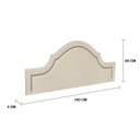 Ver imagem 3 de Cabeceira Queen Estofada para Cama Box com Tachas 160x60cm Provençal Luxo Branco Off White/Fumê