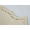 Ver imagem 4 de Cabeceira Queen Estofada para Cama Box com Tachas 160x60cm Provençal Luxo Branco Off White/Prata