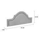 Ver imagem 3 de Cabeceira Queen Estofada para Cama Box com Tachas 160x60cm Provençal Luxo Cinza/Fumê