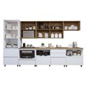 Ver imagem 5 de Cozinha Completa Modulada 7 Peças 8 Portas 8 Gavetas Norten Branco/Nature